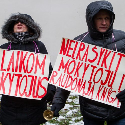 Protestas „Paskutinis skambutis“  © Vilijos Virkutytės, Pauliaus Peleckio/Fotobanko nuotr, Dainiaus Labučio (ELTA) nuotr.