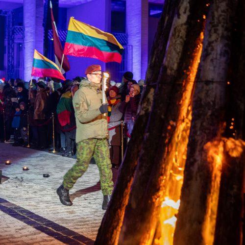 Atminimo laužų uždegimo ceremonija Vilniuje  © I. Gelūno / Fotobanko nuotr.