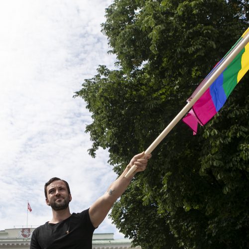 LGBT bendruomenė surengė prezidento padrąsinimo akciją  © P. Peleckio / Fotobanko nuotr.