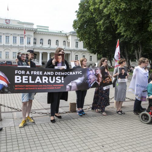 Protestas prieš žmogaus teisių pažeidimus Baltarusijoje   © P. Peleckio / Fotobanko nuotr.