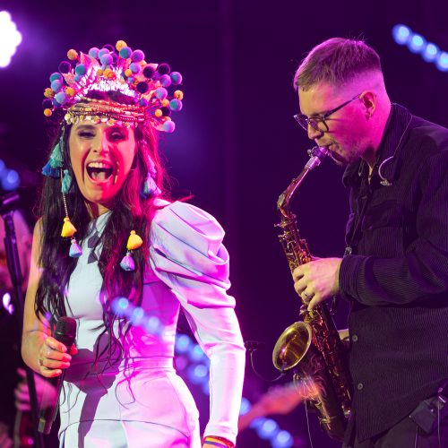 Jamalos pasirodymas festivalyje „Midsummer Vilnius“  © G. Skaraitienės / BNS nuotr.