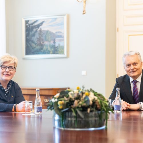 I. Šimonytė susitiko su G. Nausėda  © S. Lisausko / BNS nuotr.