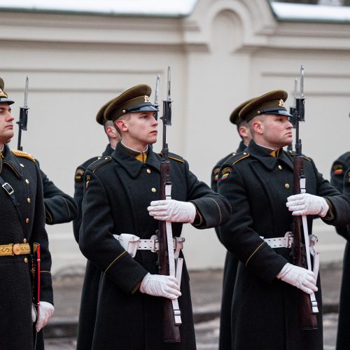 Italijos kariuomenės vado pasitikimo ceremonija  © P. Peleckio / BNS nuotr.