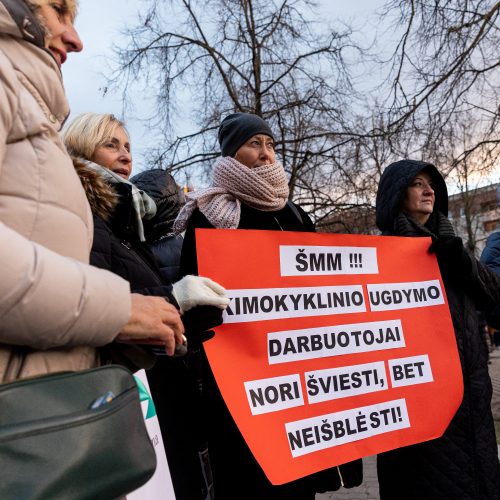 Mokytojai atnaujino streiką: prie Seimo – mitingas