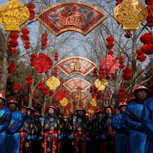 Kinų bendruomenės sutinka Kiaulės metus  © Scanpix nuotr.
