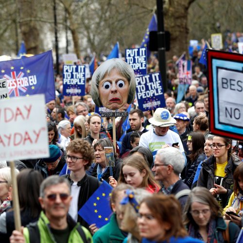 Masinė demonstracija prieš „Brexit“  © Scanpix nuotr.