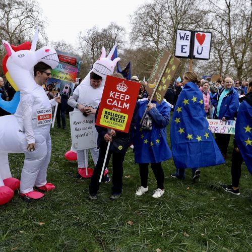 Masinė demonstracija prieš „Brexit“  © Scanpix nuotr.