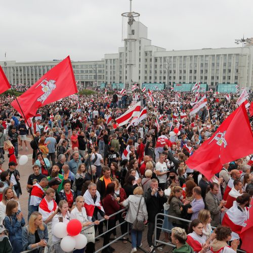 Minske – „Naujosios Baltarusijos eitynės“   © Scanpix, EPA-ELTA nuotr.