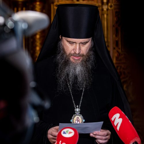 Lietuvos ortodoksų bažnyčios spaudos konferencija  © P. Peleckio / BNS nuotr.