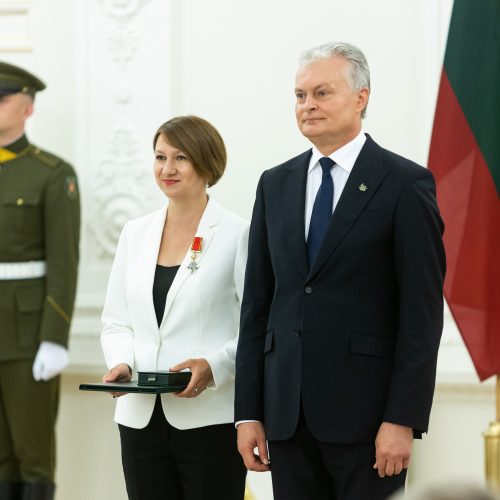 Valstybės apdovanojimų įteikimo ceremonija  © Ž. Gedvilos / BNS nuotr.