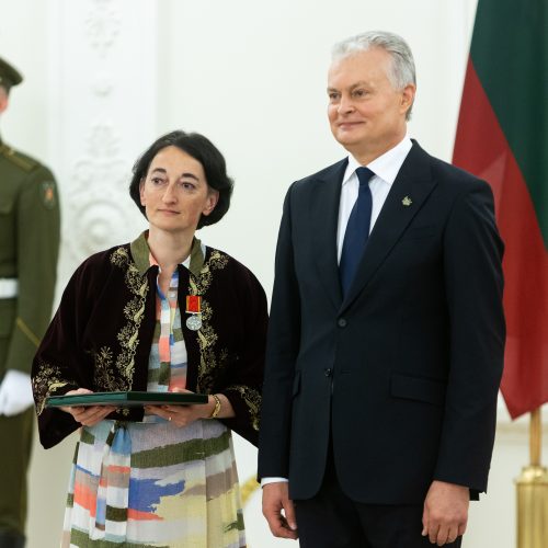 Valstybės apdovanojimų įteikimo ceremonija  © Ž. Gedvilos / BNS nuotr.