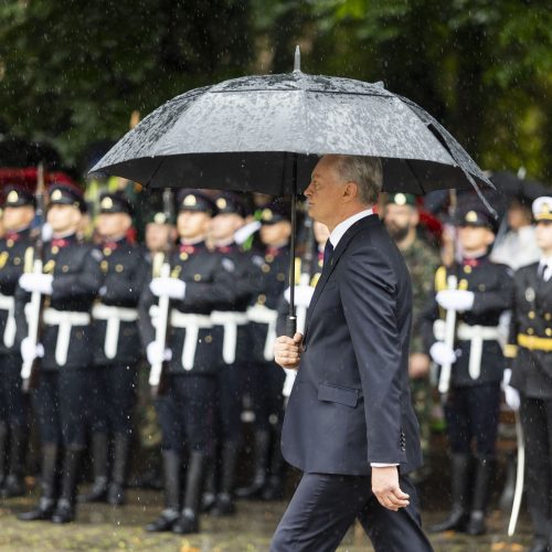 Valstybės vėliavų pakėlimo ceremonija  © I. Gelūno / BNS nuotr.