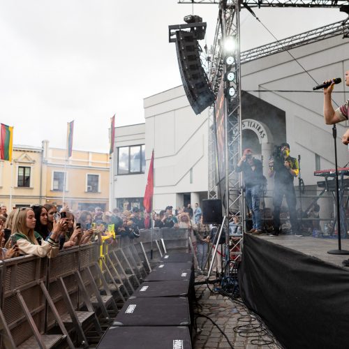  „Tautiškos giesmės“ giedojimas ir koncertas Klaipėdoje  © P. Peleckio / BNS nuotr.