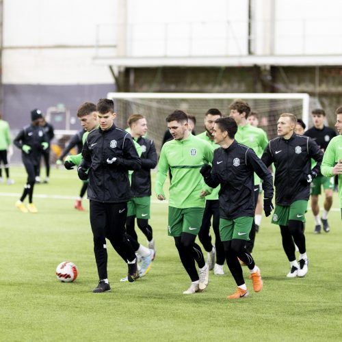 FK „Žalgirio“ komanda pradeda pasiruošimą naujam futbolo sezonui  © I. Gelūno / BNS nuotr.