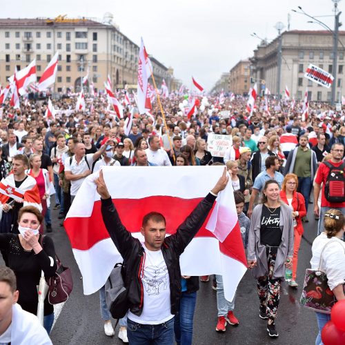 Minske – „Naujosios Baltarusijos eitynės“   © Scanpix, EPA-ELTA nuotr.