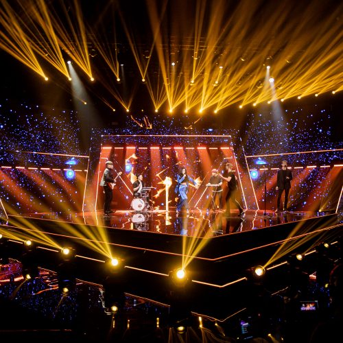 Pirmoji nacionalinės atrankos į „Euroviziją“ laida  © D. Umbraso / LRT nuotr.