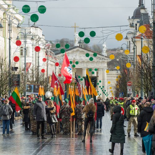 Tūkstančiai žmonių Vilniuje dalyvavo šventinėse eitynėse  © Butauto Barausko nuotr.