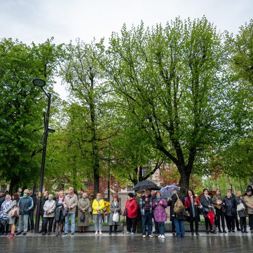 Kaune minimos 50-osios R. Kalantos susideginimo metinės  © M. Zinkevičiaus / Kauno miesto savivaldybės nuotr.