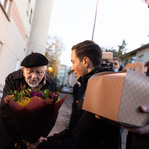 V. Landsbergio pasveikinimas gimimo dienos proga  © G. Skaraitienės / Fotobanko nuotr.