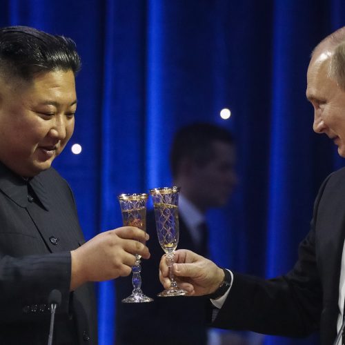 V. Putino ir Kim Jong Uno susitikimas Vladivostoke  © Scanpix nuotr.