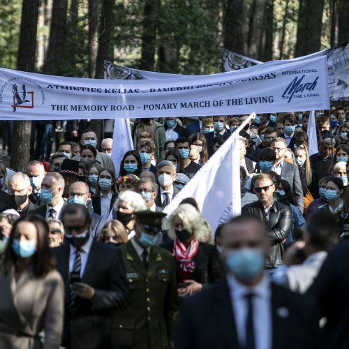 Genocido aukų pagerbimas Panerių memoriale  © P. Peleckio / Fotobanko nuotr.