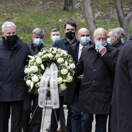 Sostinėje atsisveikinama su anapilin iškeliavusiu K. Glavecku  © P. Peleckio / Fotobanko nuotr.