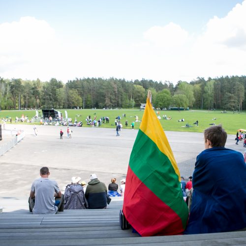 Vingio parke renkasi „Didžiojo šeimos gynimo maršo“ dalyviai  © Vilmanto Raupelio nuotr.