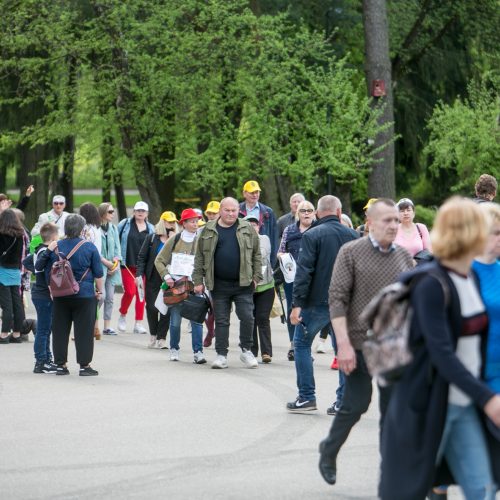 Vingio parke renkasi „Didžiojo šeimos gynimo maršo“ dalyviai  © Vilmanto Raupelio nuotr.
