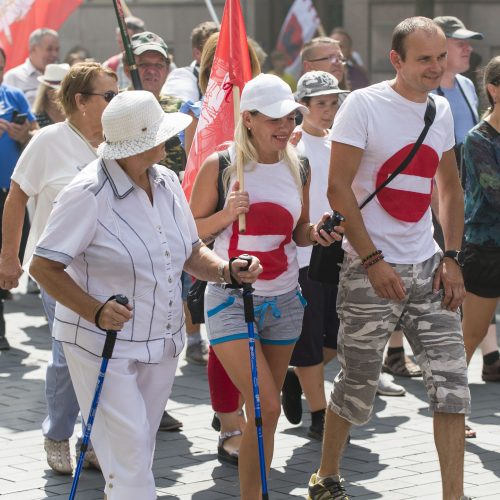 Protestas prieš privalomą testavimą ir skiepus  © Butauto Barausko nuotr.