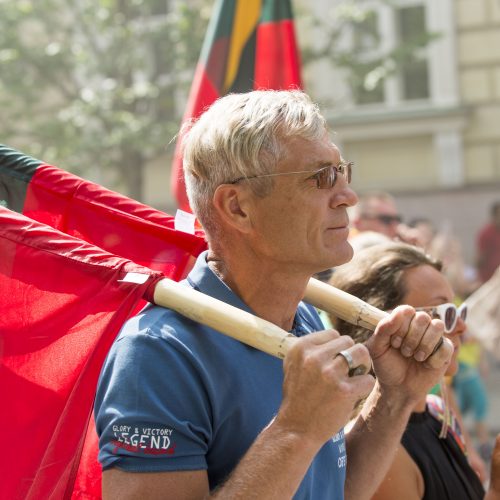 Protestas prieš privalomą testavimą ir skiepus  © Butauto Barausko nuotr.