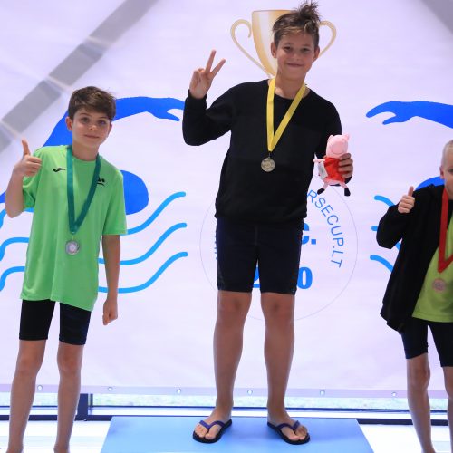 Vaikų plaukimo turnyro „Short cource cup 2021“ pirmasis etapas Prienuose  © Organizatorių nuotr.