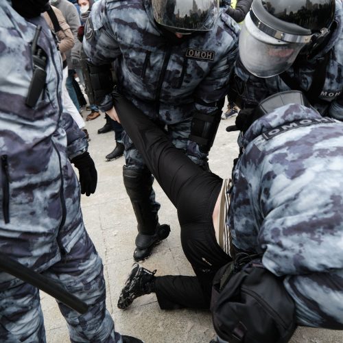 Masinės demonstracijos Rusijoje  © Scanpix nuotr.