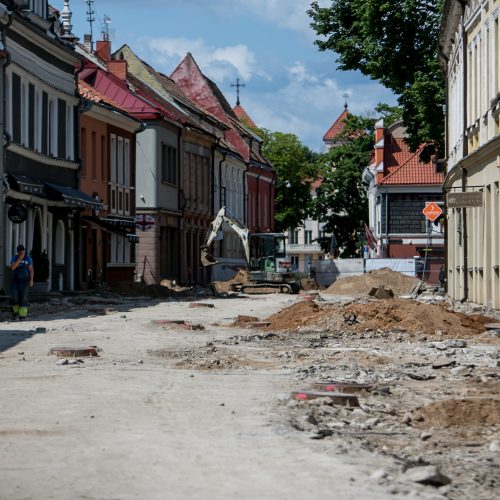 Vilniaus gatvės rekonstrukcija pažėrė pirmuosius lobius  © Vilmanto Raupelio, skaitytojo nuotr.