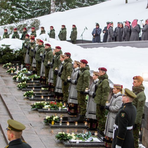 Žuvusiųjų pagerbimo ceremonija  © D. Labučio (ELTA), Irmanto Gelūno (BFL) nuotr.