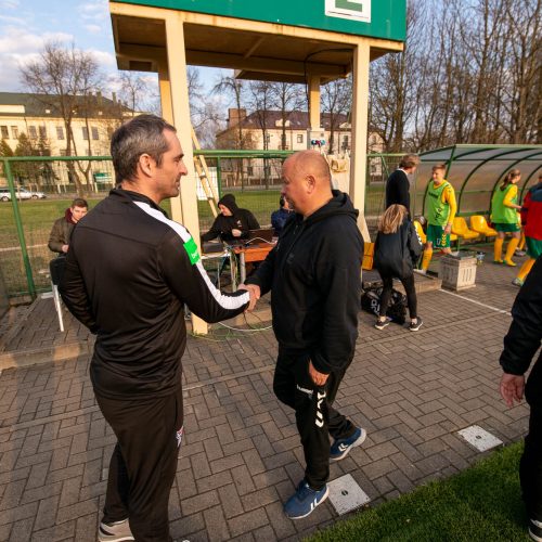 Lietuvos moterų futbolo rinktinės rungtynės su Farerų salų rinktine  © Manto Kutkaičio nuotr.