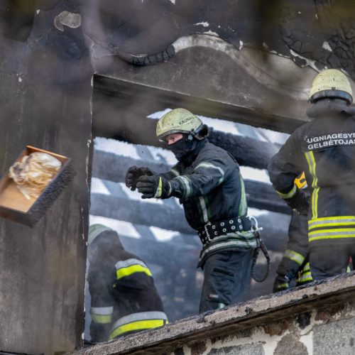 Ringauduose – sprogimas ir didžiulis gaisras  © Justinos Lasauskaitės nuotr.