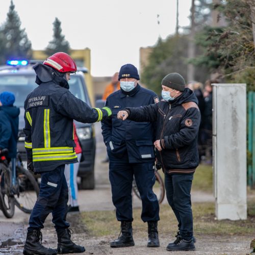 Ringauduose – sprogimas ir didžiulis gaisras  © Justinos Lasauskaitės nuotr.