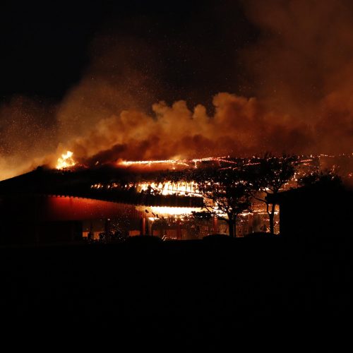 Japonijoje sudegė į Pasaulio paveldo sąrašą įtraukta pilis  © Scanpix nuotr.