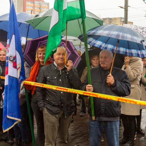 Piketas prieš planus dalį Kauno rajono teritorijos prijungti prie miesto  © Laimio Steponavičiaus nuotr.