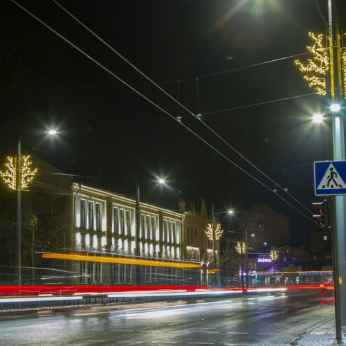 Kaunas ruošiasi didžiosioms šventėms  © Laimio Steponavičiaus nuotr.
