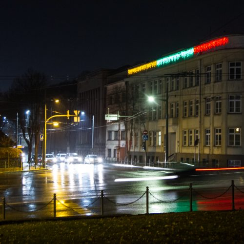 Kaunas ruošiasi didžiosioms šventėms  © Laimio Steponavičiaus nuotr.