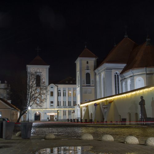 Kaunas ruošiasi didžiosioms šventėms  © Laimio Steponavičiaus nuotr.