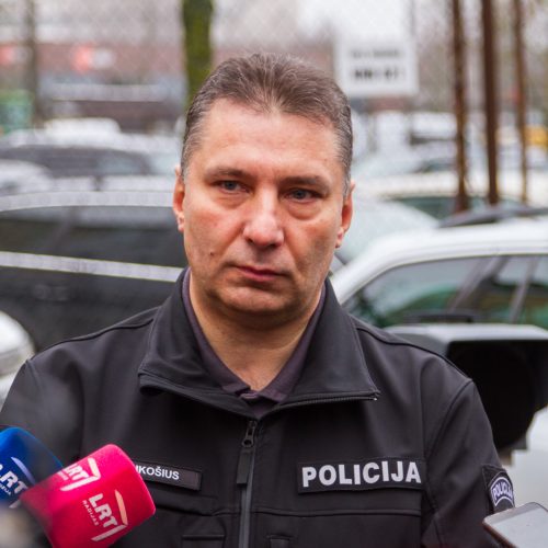 Kauno policija pristatė trikojų rezultatus  © Laimio Steponavičiaus nuotr.