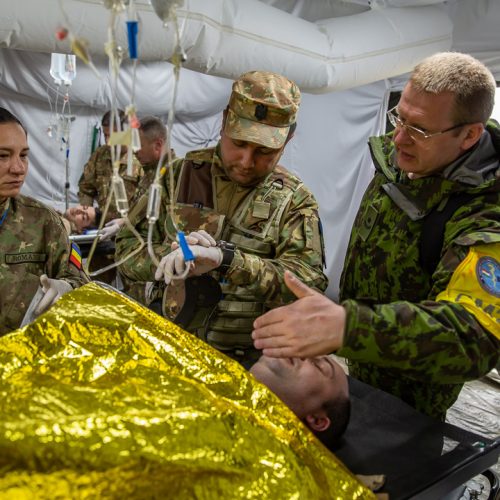 Karo medikai – didžiausiose NATO medicinos pratybose  © Lietuvos karo medicinos tarnybos nuotr.