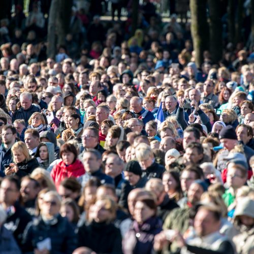 Popiežius Pranciškus meldėsi Santakos parke  © Vilmanto Raupelio nuotr.