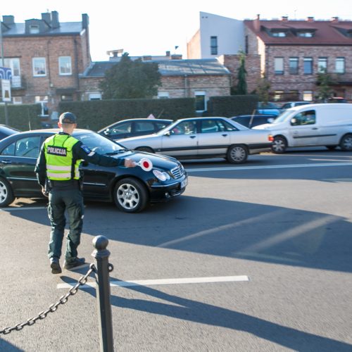 Policijos reidas judrioje Kauno gatvėje  © Vilmanto Raupelio nuotr.