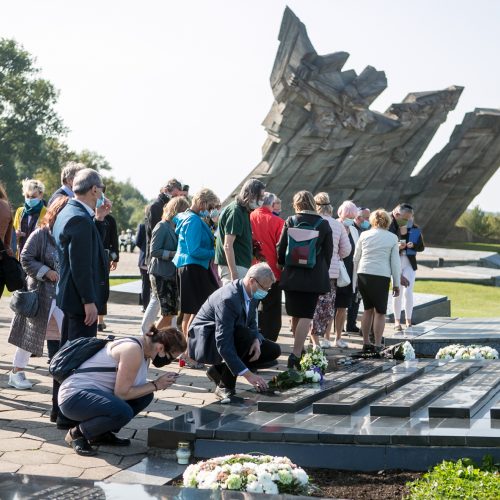 Lietuvos žydų genocido aukų dienos minėjimas IX forte  © Vilmanto Raupelio nuotr.