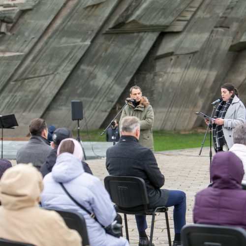 Žydų genocido dienos minėjimas IX forte  © Vilmanto Raupelio nuotr.