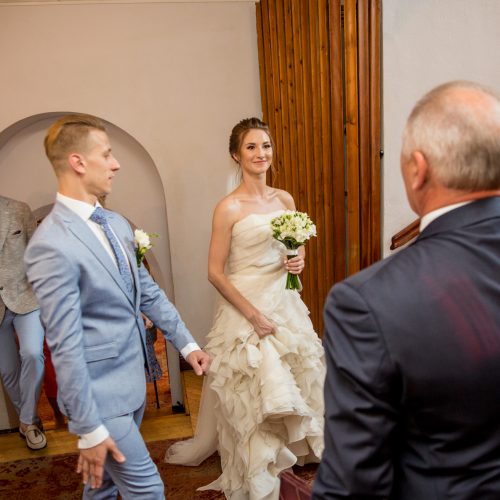Kauno rotušėje susituokė žinoma šokėjų pora  © Vilmanto Raupelio nuotr.