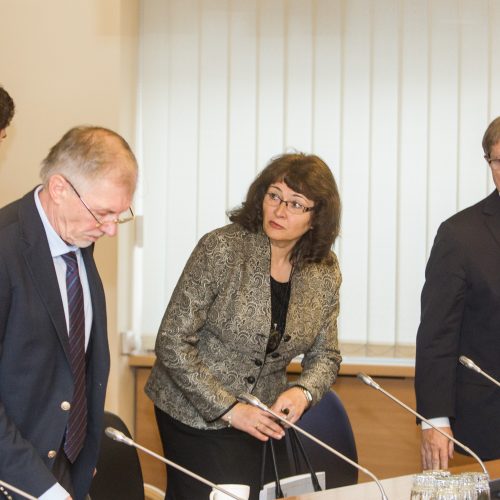 Spaudos konferencija Vyriausybėje dėl ministrų atleidimo  © Pauliaus Peleckio / Fotobanko nuotr.